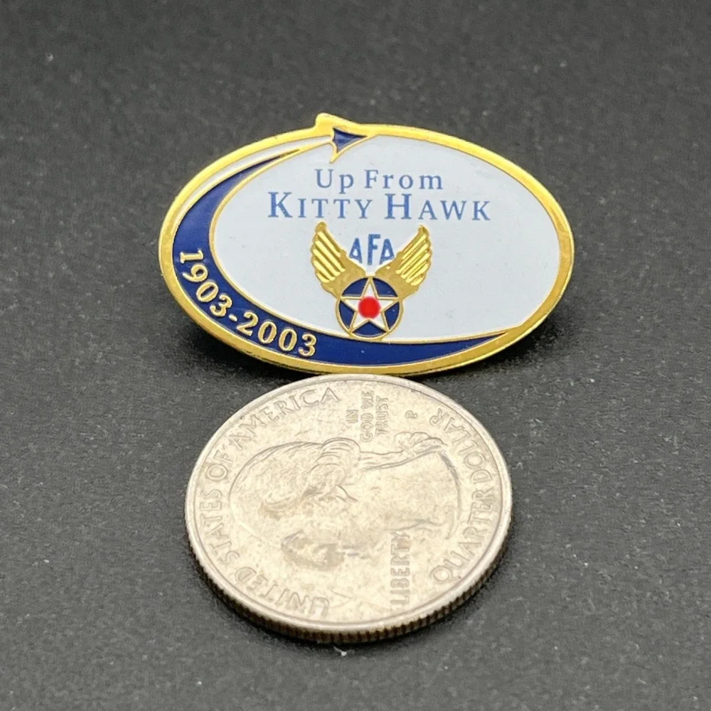 Up From Kitty Hawk AFA 1903-2003 Lapel Hat Pin‎